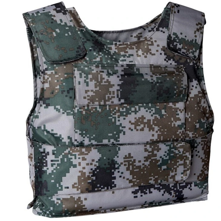 Wholesale Factory Camouflage Nij IIIA Aramid Kevlar Basic Bulletproof Vest